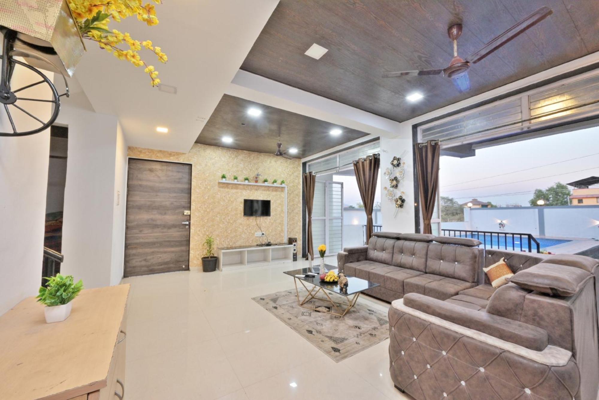 Ll Empyrean Stay Ll 4Bhk Ll Ac Ll Pool Ll Mystical Stone Villa Ll Lonavala Exterior photo